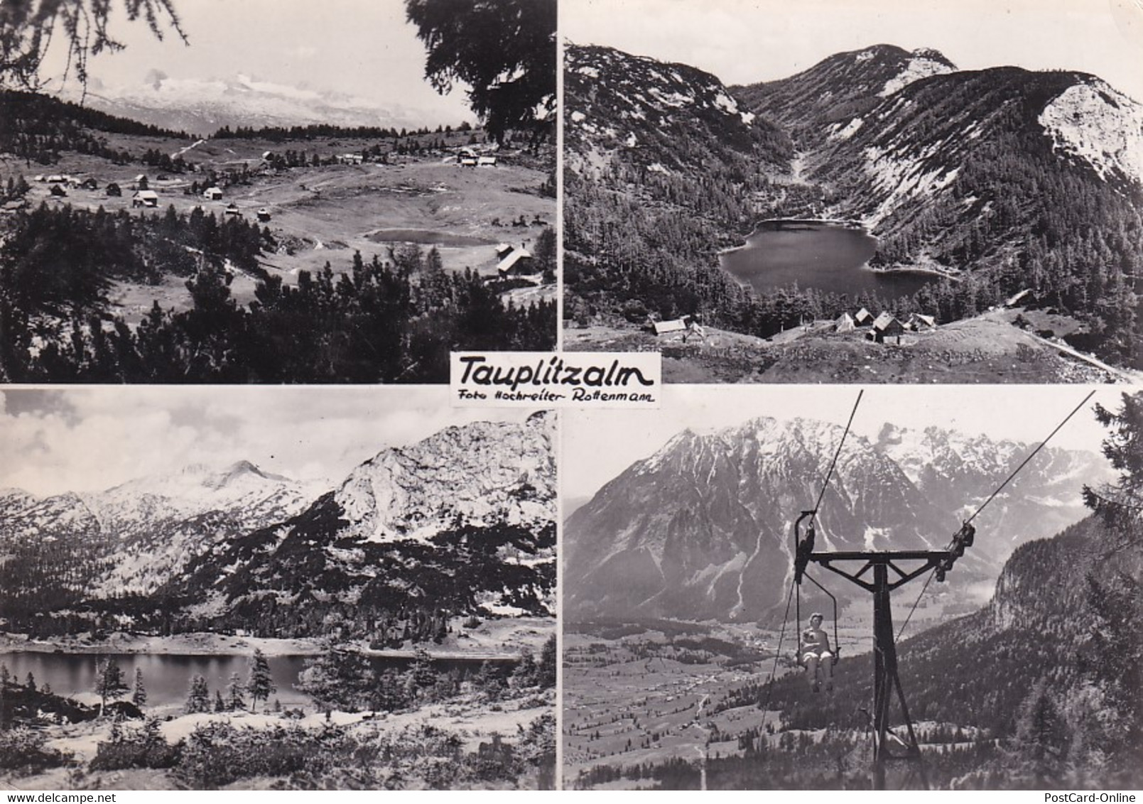 2958 - Österreich - Steiermark , Tauplitzalm , Sessellift , Mehrbildkarte - Gelaufen 1953 - Tauplitz