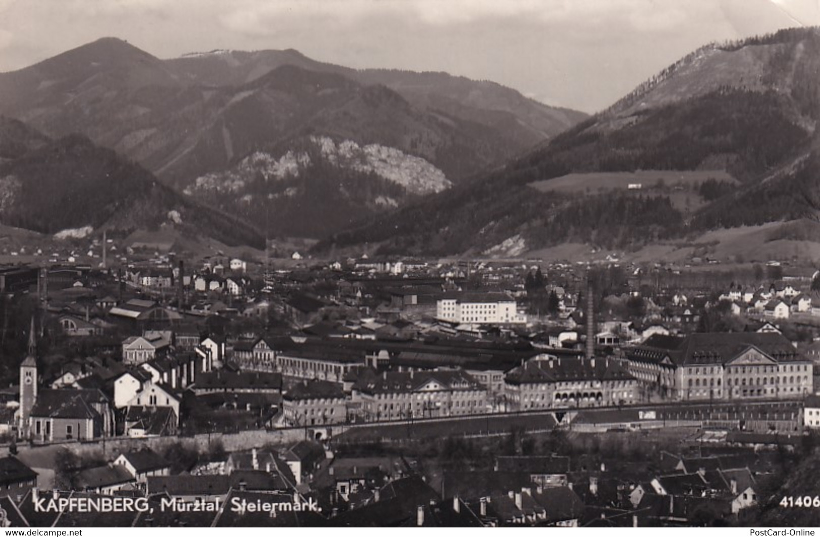 2965 - Österreich - Steiermark , Kapfenberg Im Mürztal , Panorama  - Gelaufen 1953 - Kapfenberg