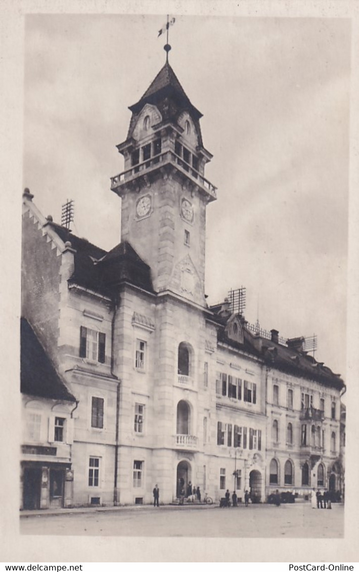 2966 - Österreich - Steiermark , Leibnitz , Rathaus Mit Sparkasse - Gelaufen 1917 - Leibnitz