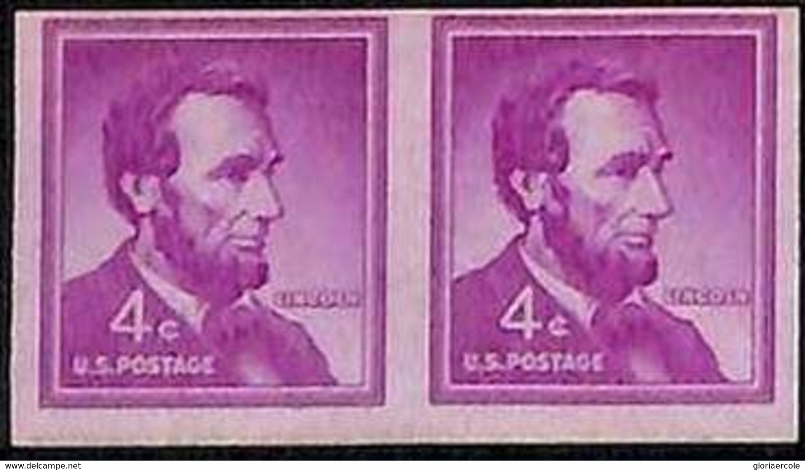 94788e - USA - STAMPS - SC # 1058a  IMPERF PAIR - MNH   Lincoln - Varietà, Errori & Curiosità