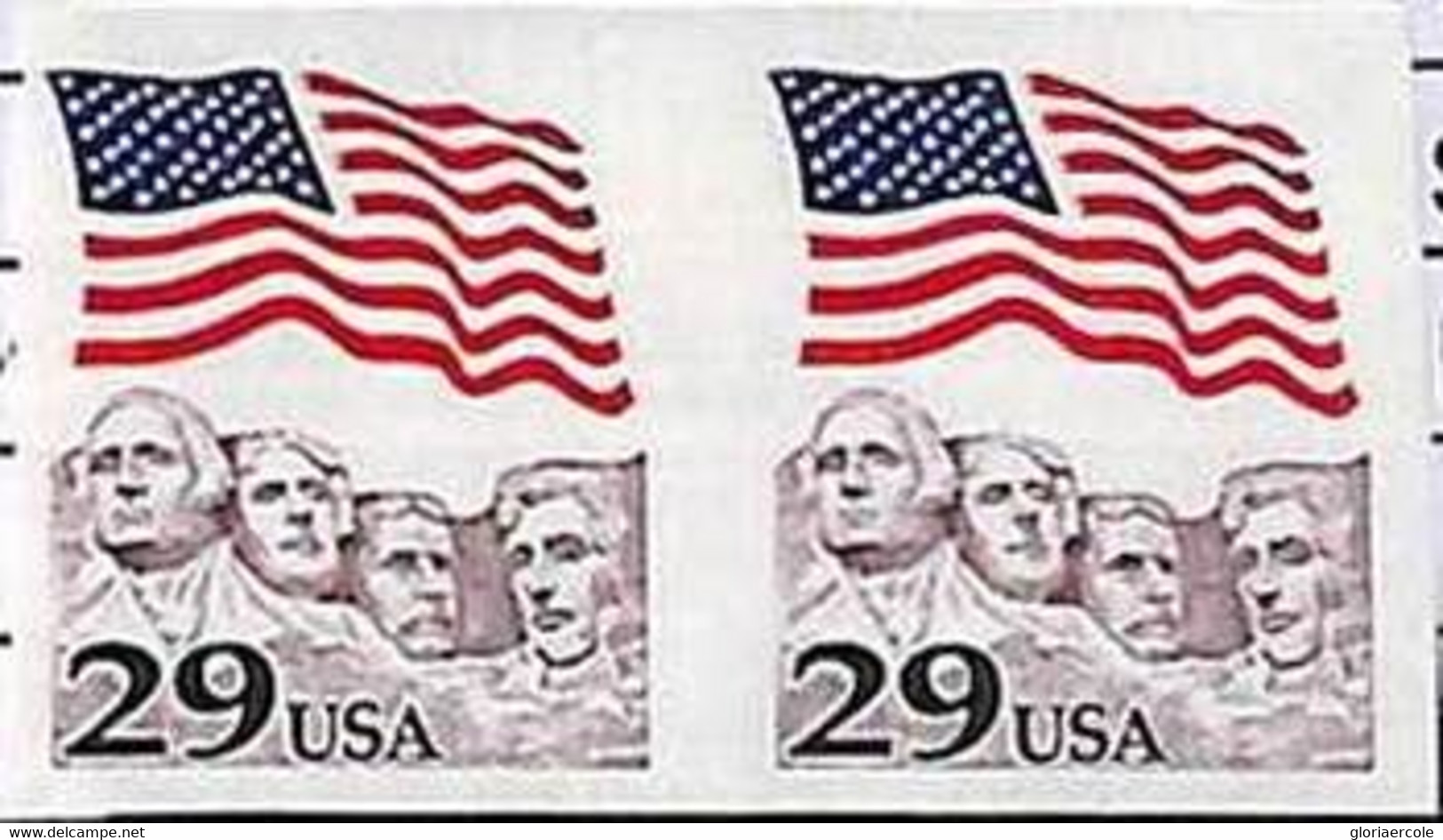 94800f - USA - STAMPS - SC # 2523b   IMPERF PAIR - MNH  Mount Rushmore - Variétés, Erreurs & Curiosités