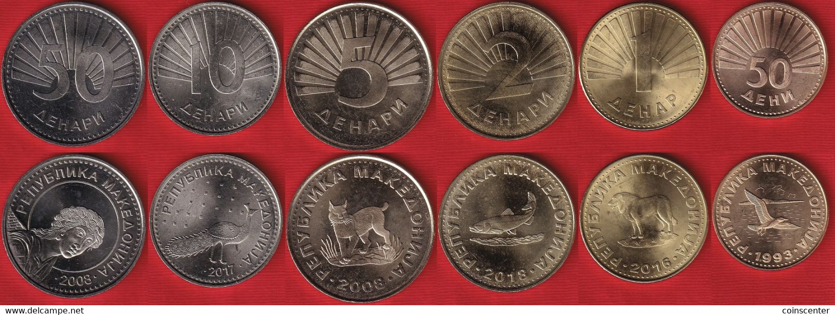7 Coins Set Paraguay 1 5 10 50 100 500 1000 Guaranies 1992-2007 Au/Unc 