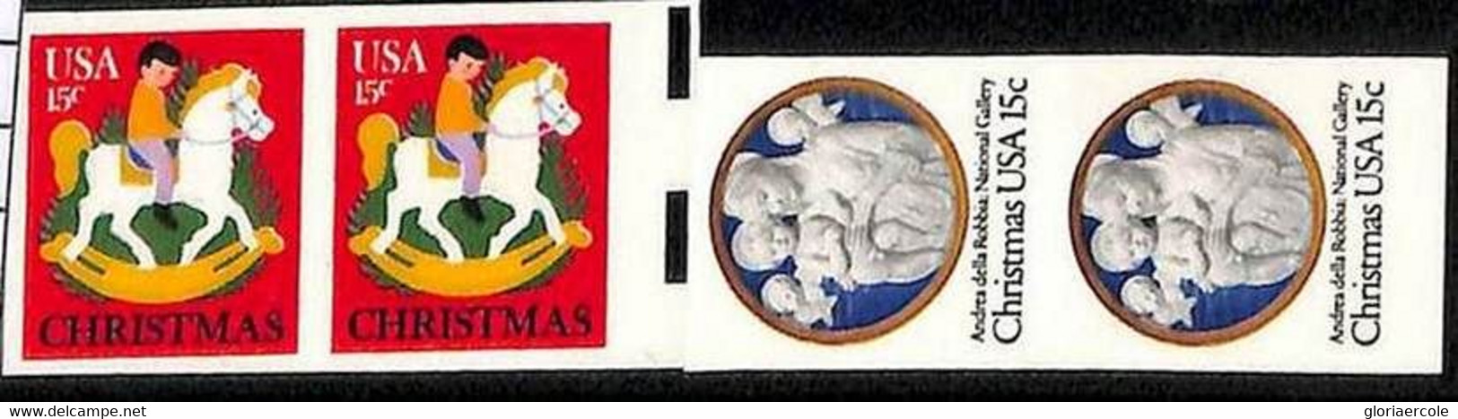 94807f -  USA - STAMPS - SC #  1768-69 IMPERF PAIR - MNH Christmas TOYS - Errors, Freaks & Oddities (EFOs)