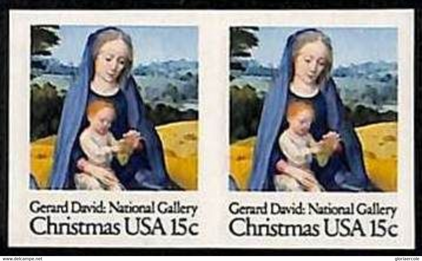 94808b -  USA - STAMPS - SC #  17699 IMPERF PAIR - MNH Christmas MADONNA - Errors, Freaks & Oddities (EFOs)