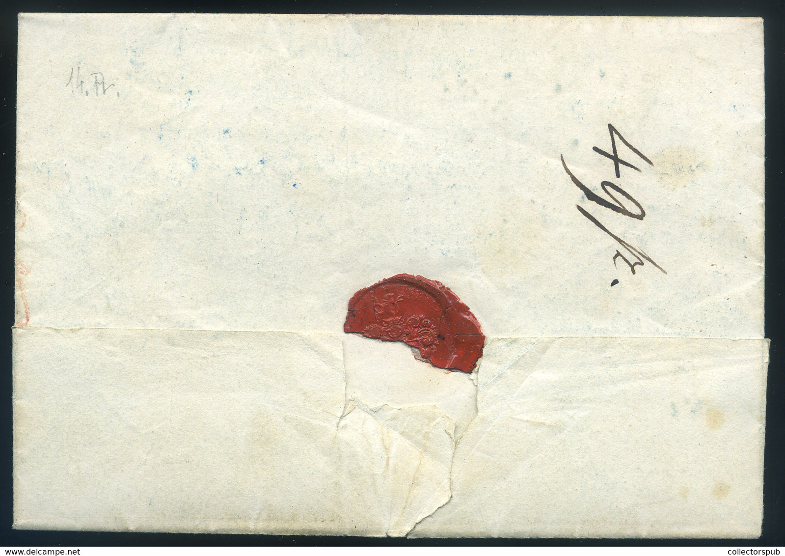 ADONY 1842. Portós Levél, Tartalommal Velencére Küldve, Zirzen Károly  /  1842 Unpaid Letter Cont. To Velence, Károly Zi - ...-1867 Préphilatélie