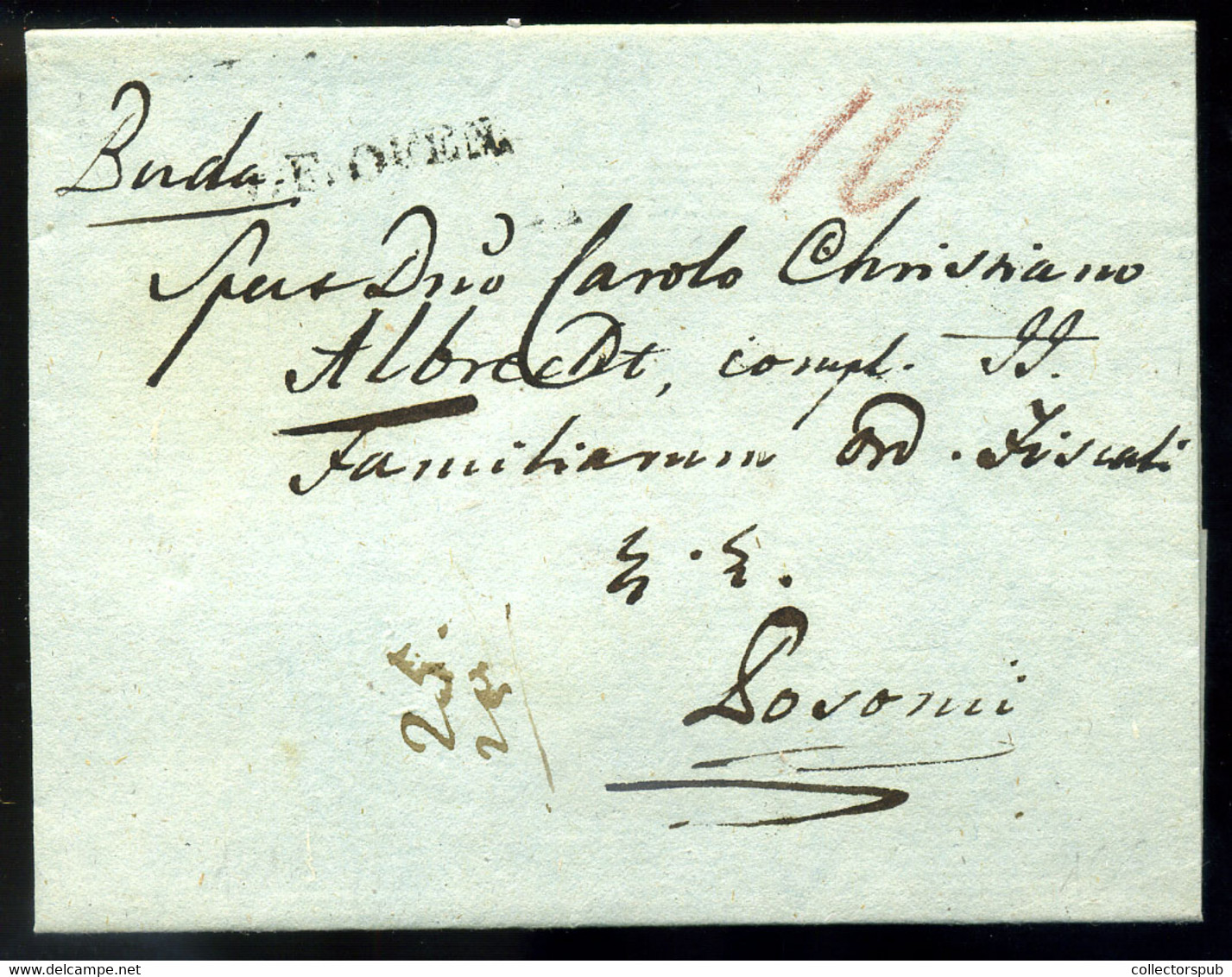 BUDA 1818. Szép Portós Levél, "F.OFEN" Pozsonyba Küldve  /  Nice Unpaid Letter To Pozsony - ...-1867 Préphilatélie