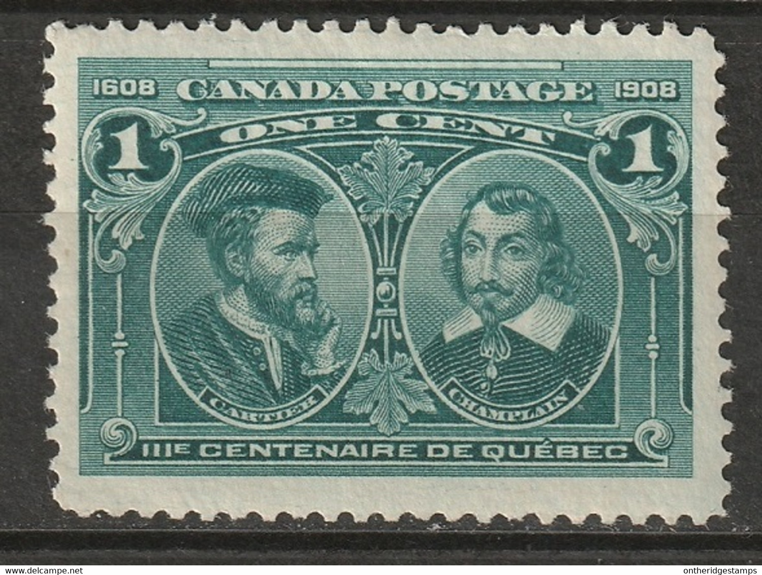 Canada 1908 Sc 97  MLH* Gum Crease - Unused Stamps