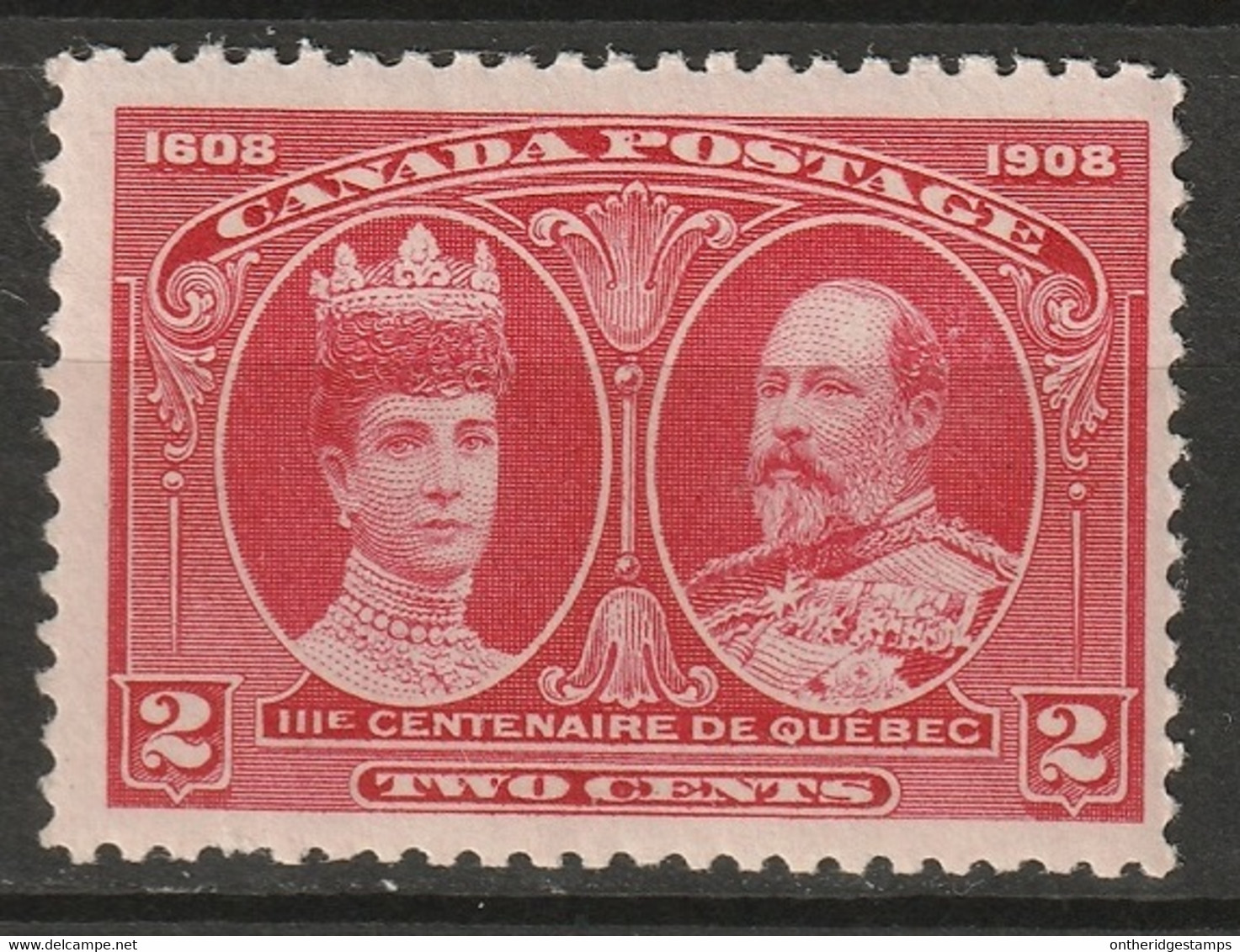 Canada 1908 Sc 98  MLH* - Unused Stamps