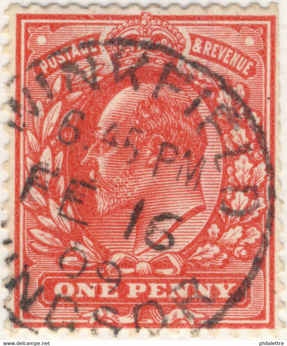 GB - KEVII - 1909 (Feb 16) - " WINKFIELD / WINDSOR " (Berkshire) CDS On SG219 - Usati