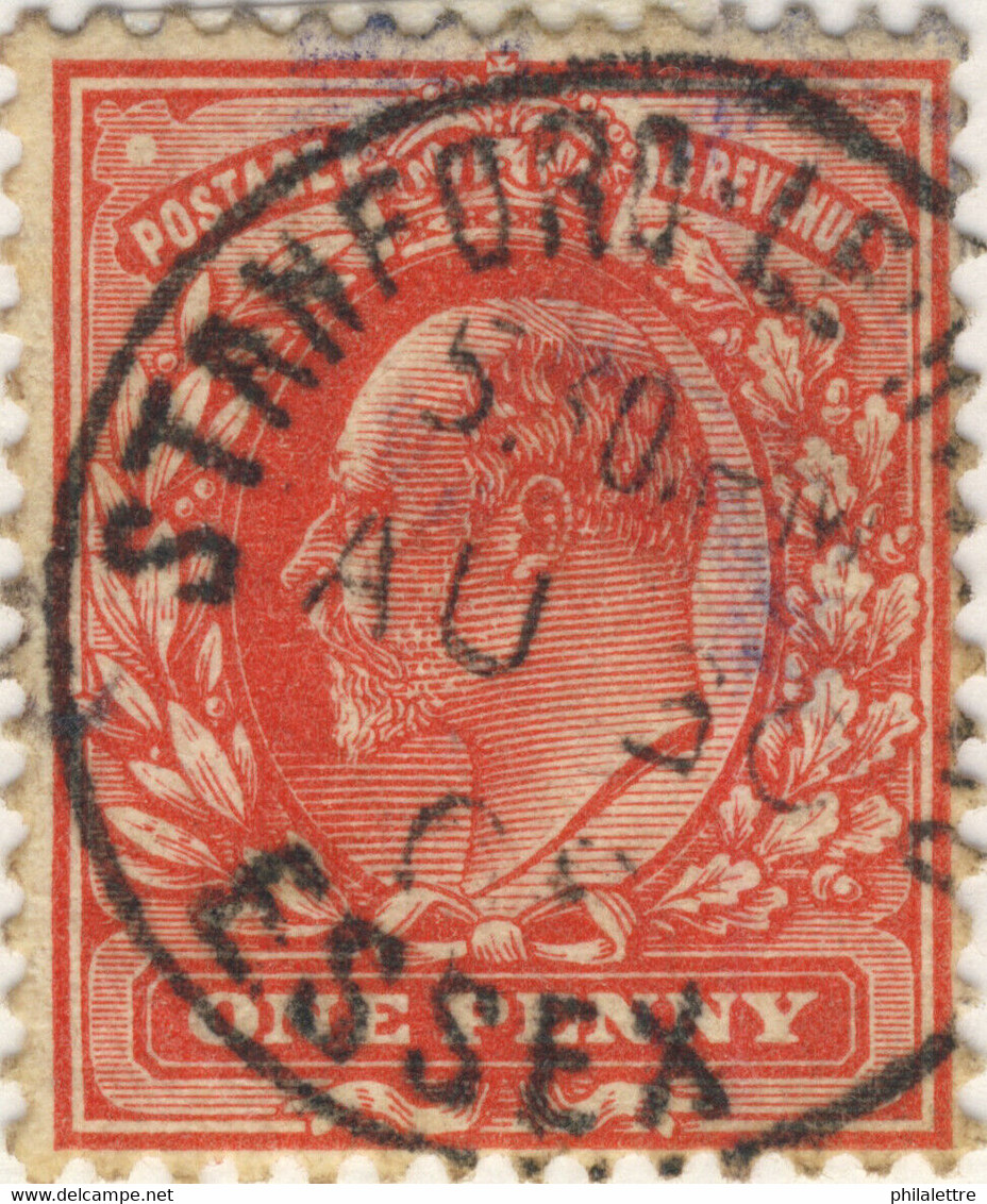 GB - KEVII - 1908 (Aug 30) - " STANFORD-LE-HOPE / ESSEX  " CDS On SG219 - Usados