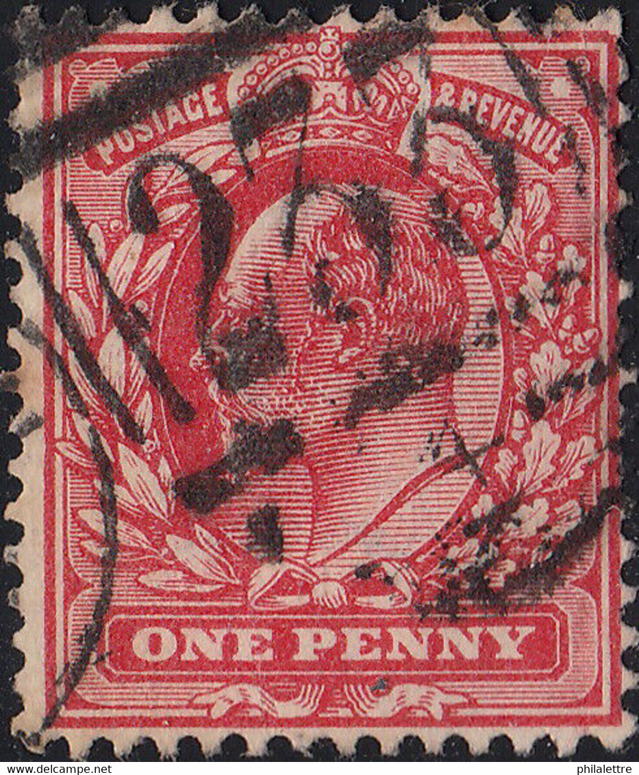 GB - KEVII - Barred Numeral 233 Of "DARLINGTON" (Co.Durham) On SG 219 1d Scarlet - Used Stamps