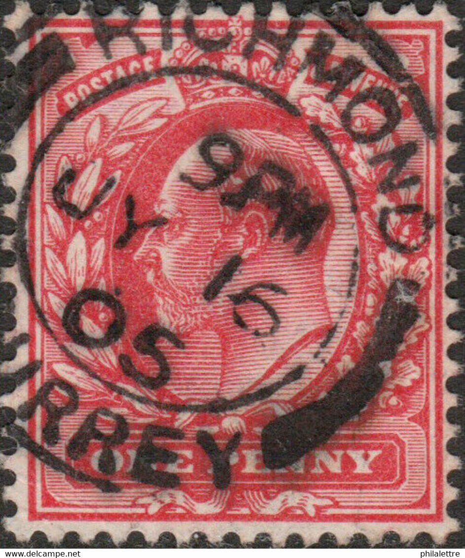 GB  KEVII - 1905 - SG219 1d Scarlet Cancelled CDS Of " RICHMOND - SURREY - " - Usados