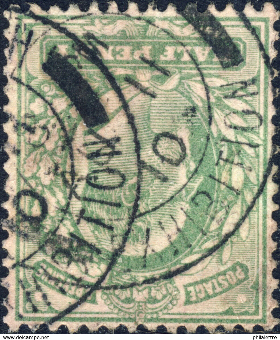 GB SG218 KEVII 1/2d Used Part "JAPAN-BRITISH/EXHIBITION " 1910 Double Circle DS - Used Stamps