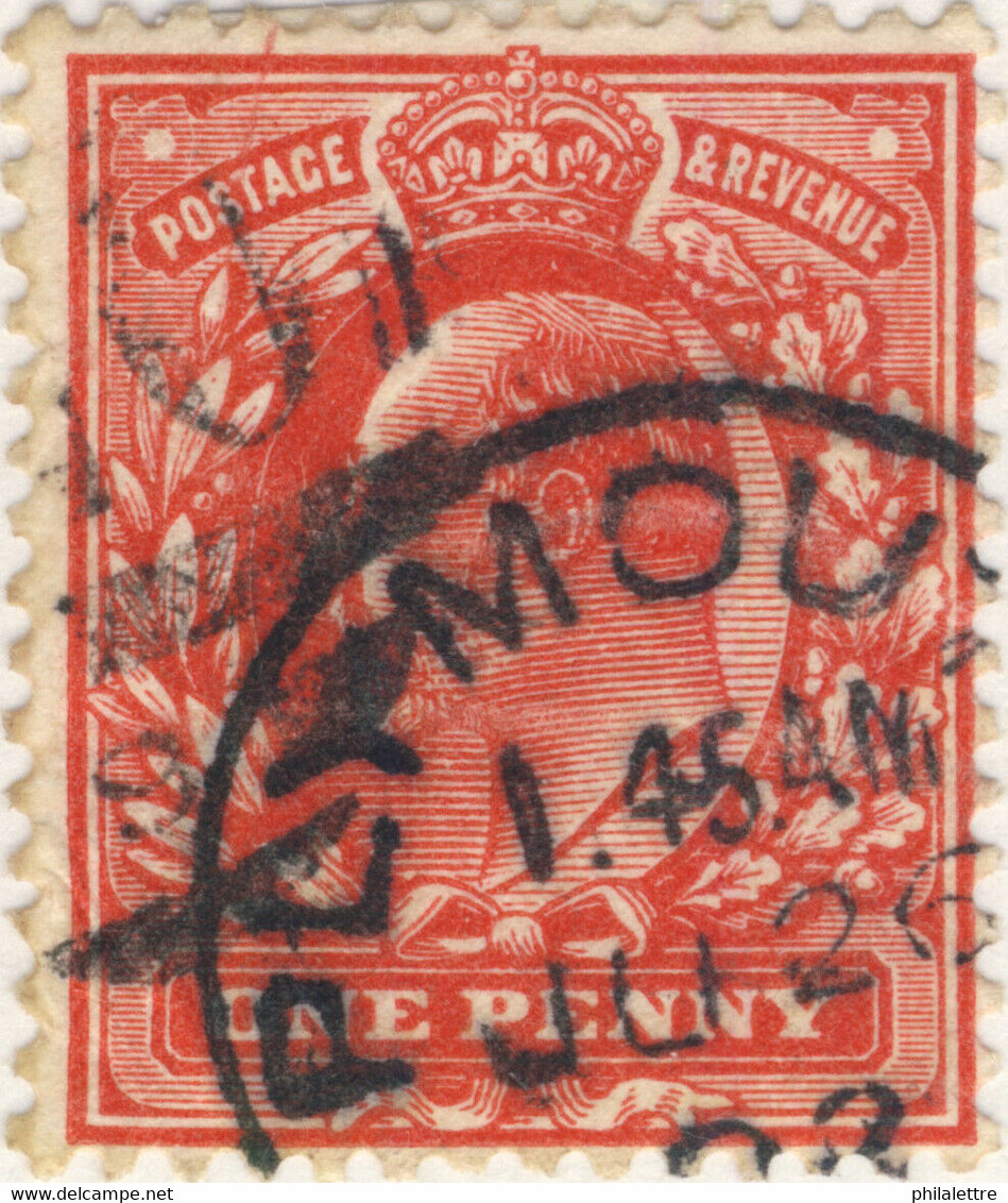 GB  - KEVII 1902 (Jun 26) - " PLYMOUTH " (Devon) CDS On SG219 - Usados