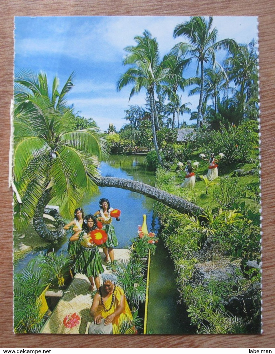 UNITED STATES USA HAWAI HULA GIRLS MINI POSTCARD PICTURE CARTOLINA POSTAL ANSICHTSKARTE DESIGN PHOTO POST CARD PC STAMP - Kauai