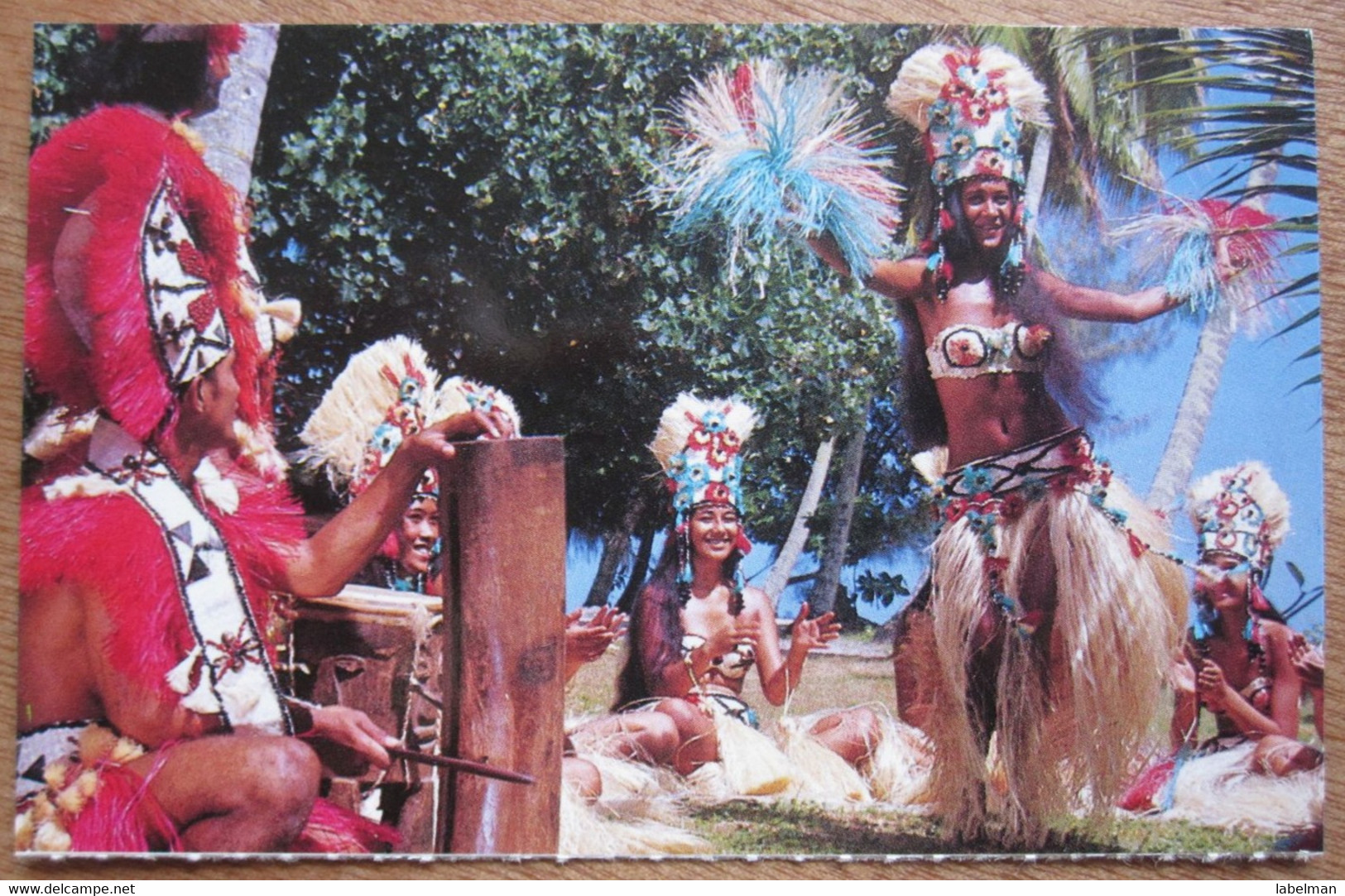 UNITED STATES USA HAWAI TAHITIAN DANCING POLYNESIAN PARADISE MINI POSTCARD PICTURE CARTOLINA ANSICHTSKARTE PHOTO CARD - Hilo
