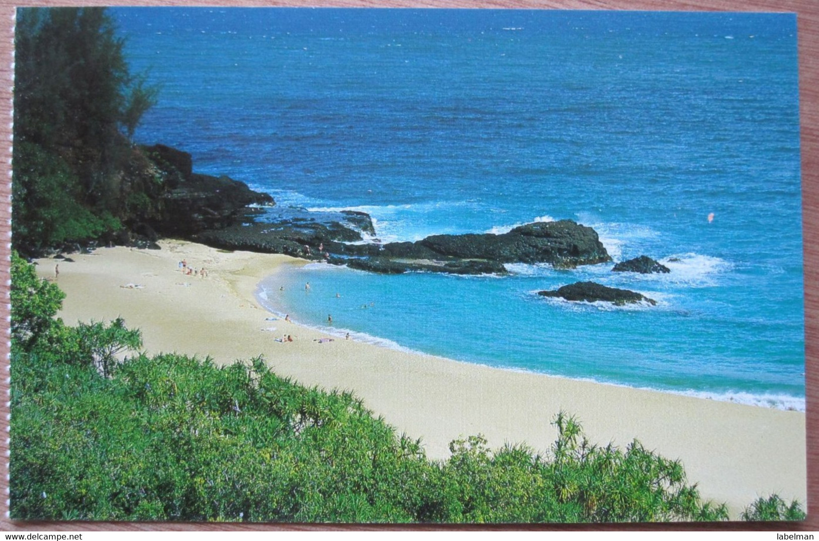 UNITED STATES USA LUMAHAI BEACH HAWAI ISLAND POLYNESIAN PARADISE POSTCARD PICTURE CARTOLINA ANSICHTSKARTE PHOTO CARD - Lanai