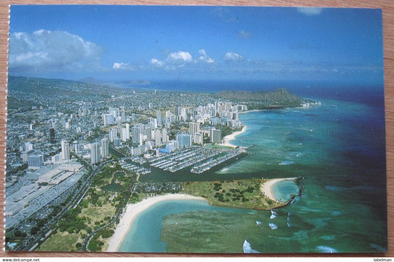 UNITED STATES USA WAIKIKI BEACH HAWAI ISLAND POLYNESIAN PARADISE POSTCARD PICTURE CARTOLINA ANSICHTSKARTE PHOTO CARD - Oahu