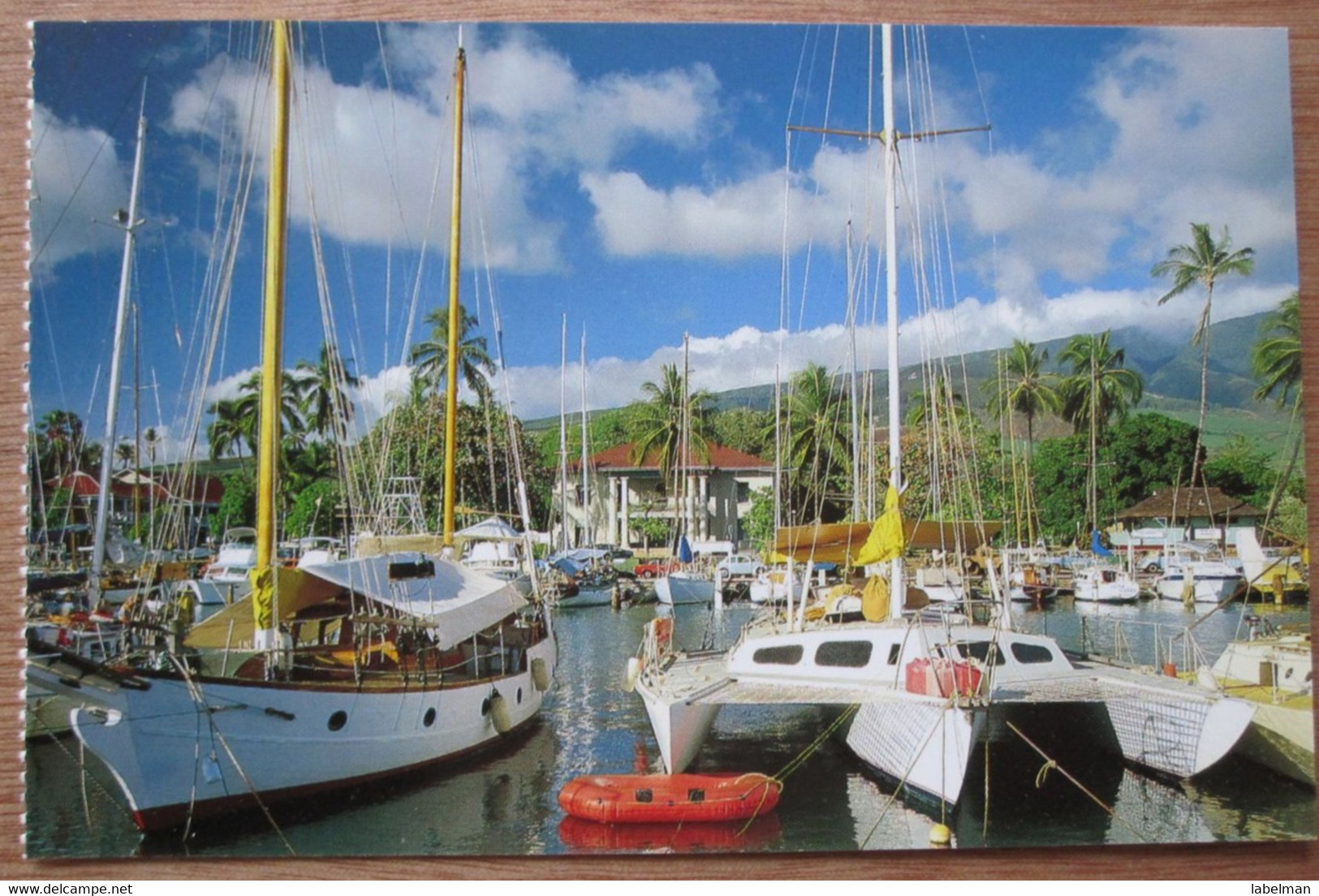 UNITED STATES USA LAHAINA YACHT HAWAI ISLAND POLYNESIAN PARADISE POSTCARD PICTURE CARTOLINA ANSICHTSKARTE PHOTO CARD - Kauai