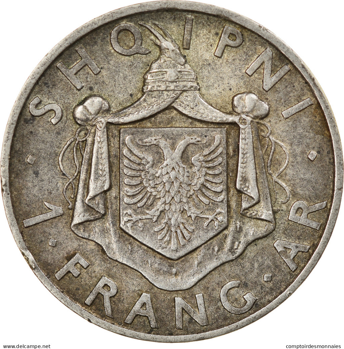 Monnaie, Albania, Zog I, Frang Ar, 1935, Rome, TTB, Argent, KM:16 - Albanien