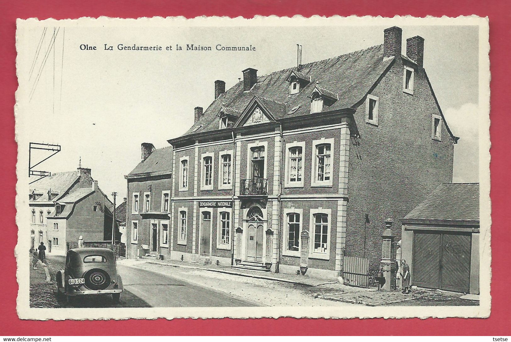 Olne -La Gendarmerie Et La Maison Communale - Oldtimer ( Voir Verso ) - Olne