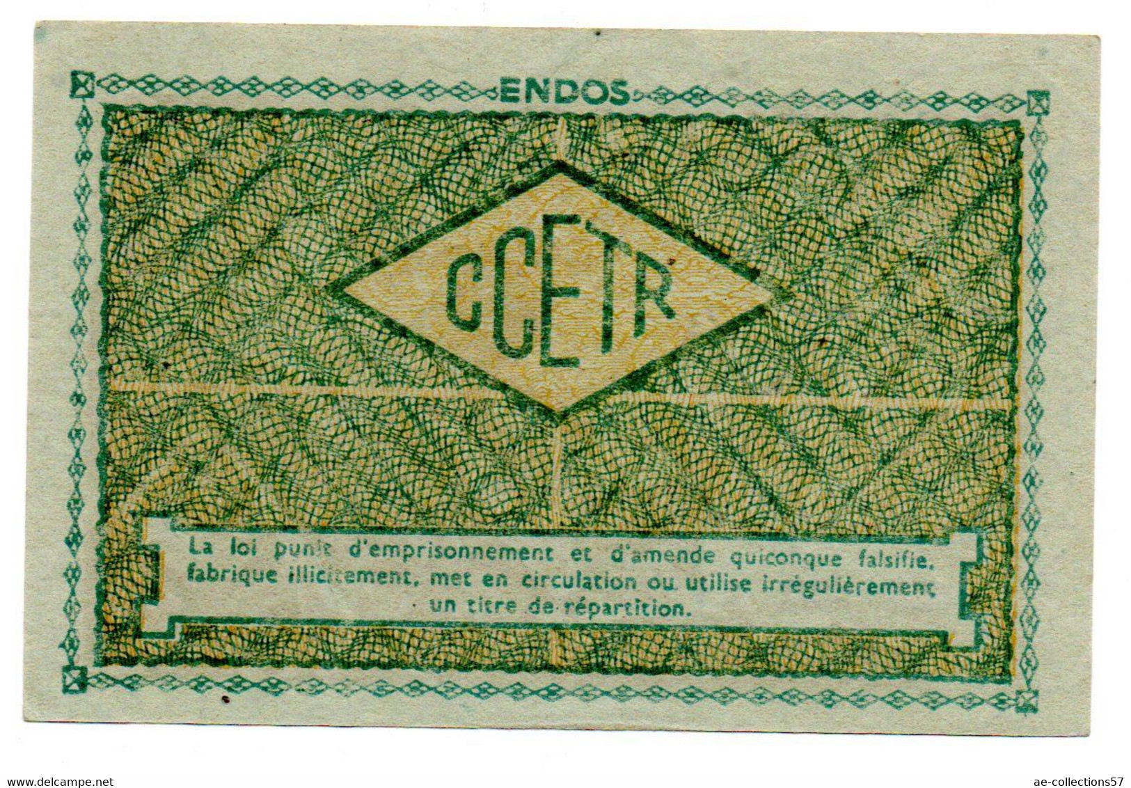 France -  1 KG Acier Ordinaire 31/12/1948 -  O C R P I -  SPL - Notgeld