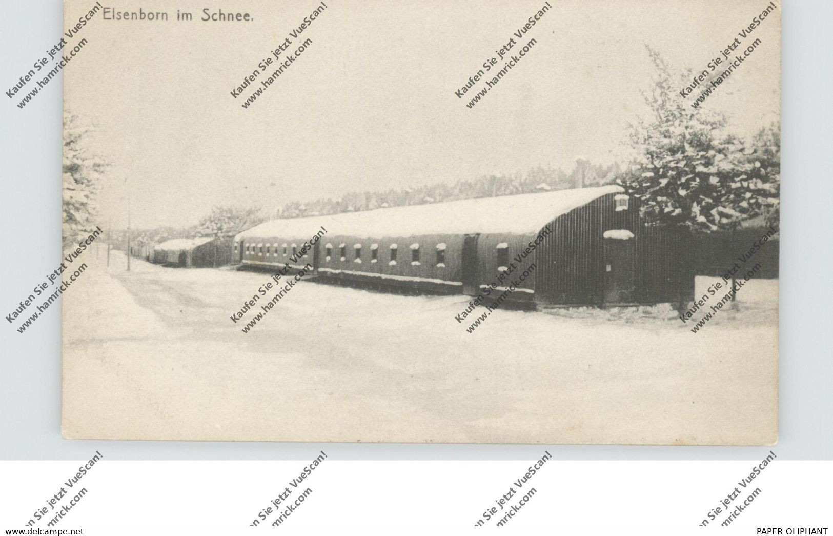 B 4750 BÜTGENBACH - ELSENBORN, Truppenübungsplatz Im Schnee, Nach England Verschickt - Butgenbach - Buetgenbach