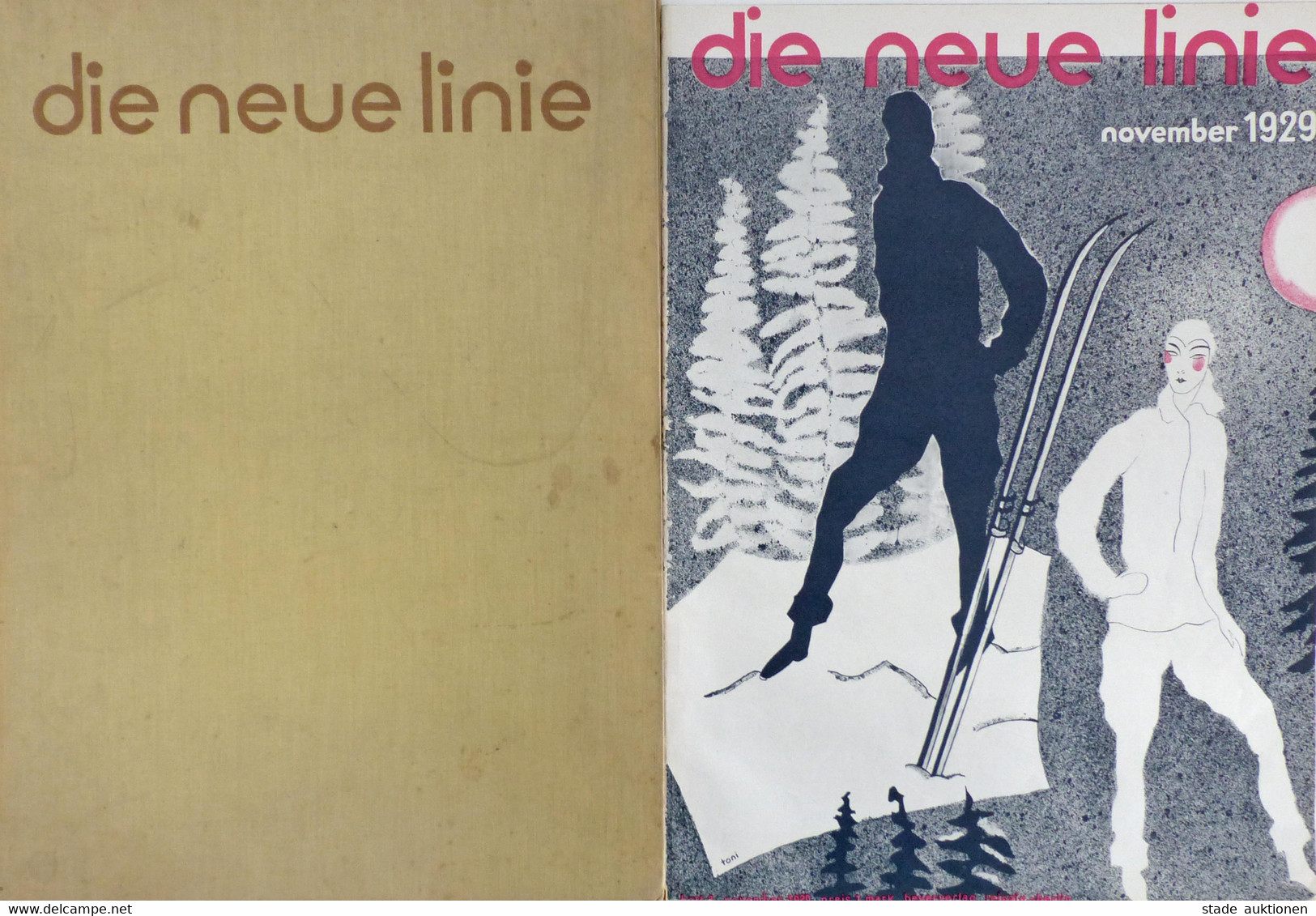 Bauhaus Illustrierte Die Neue Linie Original Sammelmappe Mit 4 Heften Mit Fehlseiten 1 Heft Ohne Titel II (Mappe Fleckig - Sin Clasificación