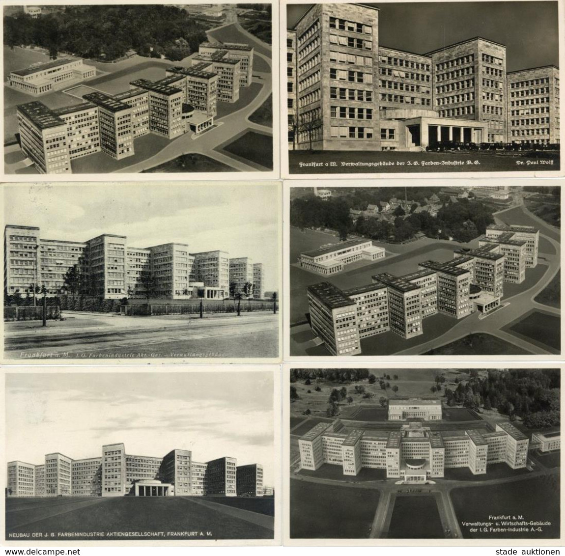 BAUHAUS-STIL - FRANKFURT/Main - 6 Versch. Ak D. Verwaltungs- U. Wirtschafts-Gebäude D. I.G.FARBEN AG I - Sin Clasificación