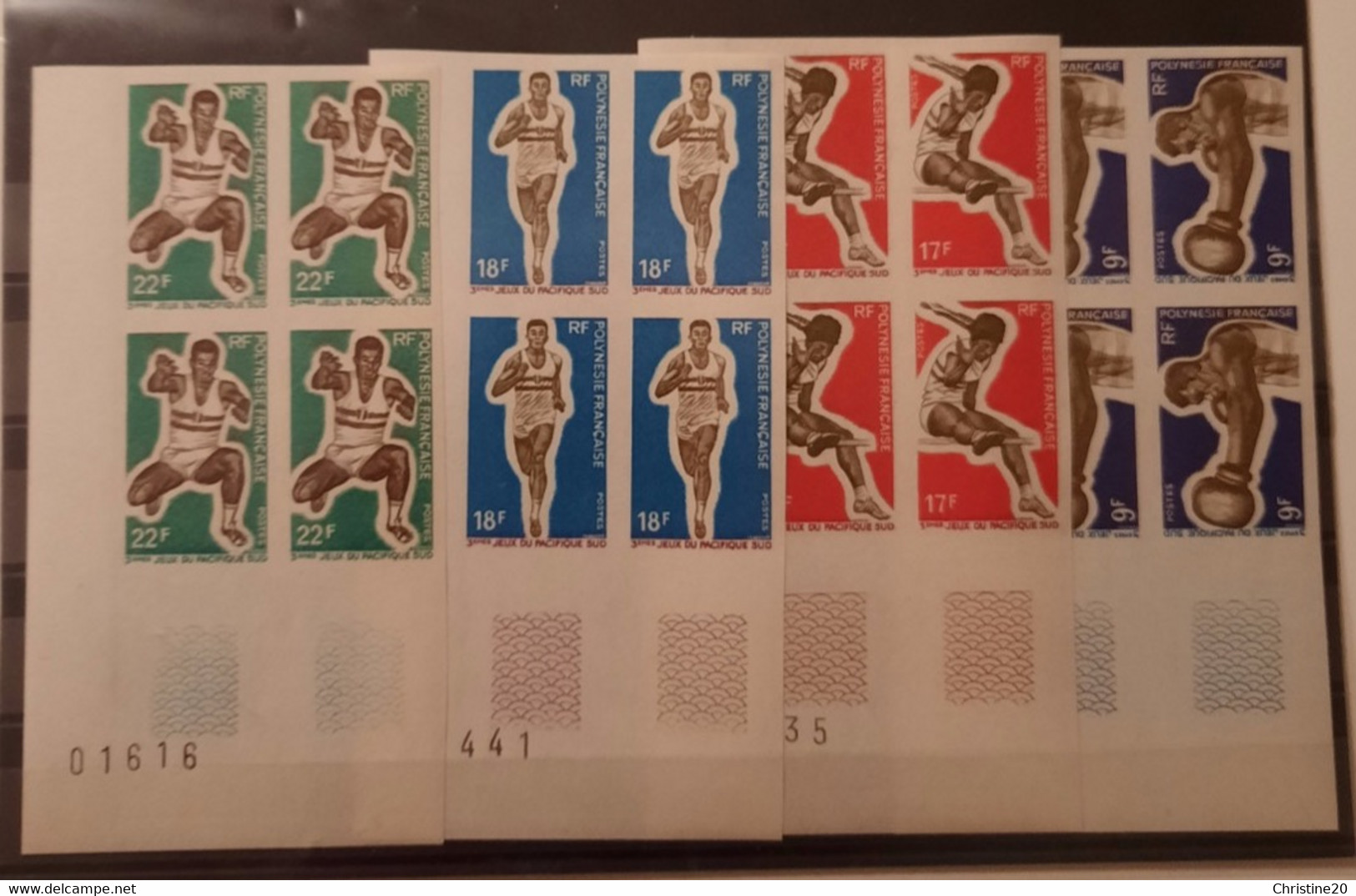 Polynésie Française/French Polynesia 1968 N°66/69 Bloc De 4 CdF **TB - Non Dentelés, épreuves & Variétés