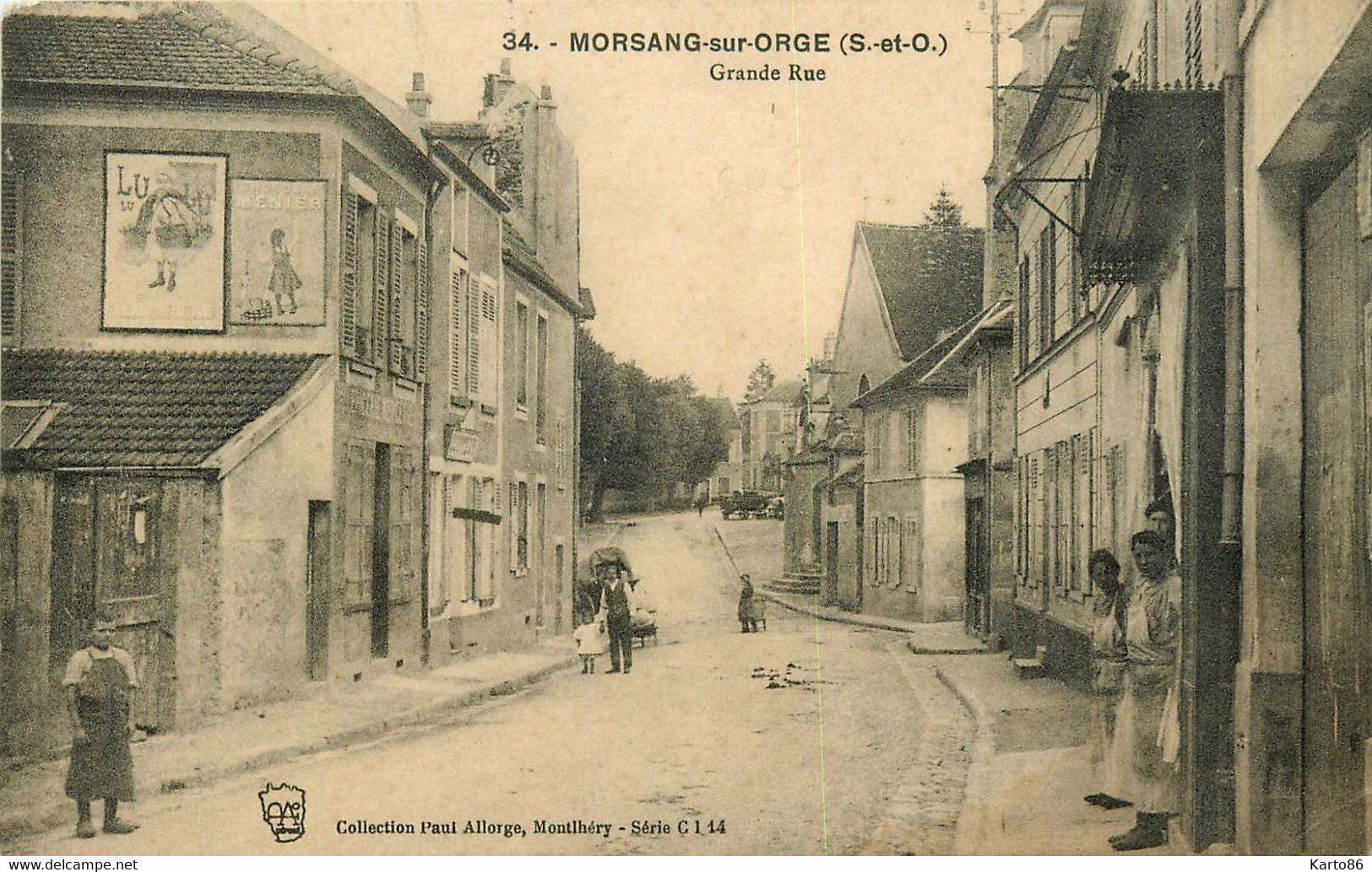 Morsang Sur Orge * Grande Rue * Publicité LU - Morsang Sur Orge