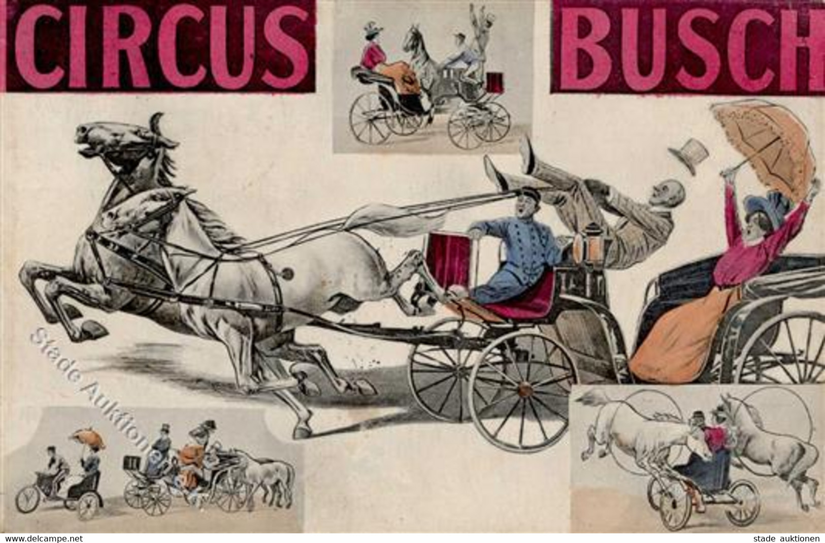 Zirkus Busch  Pferde 1910 I-II - Circus