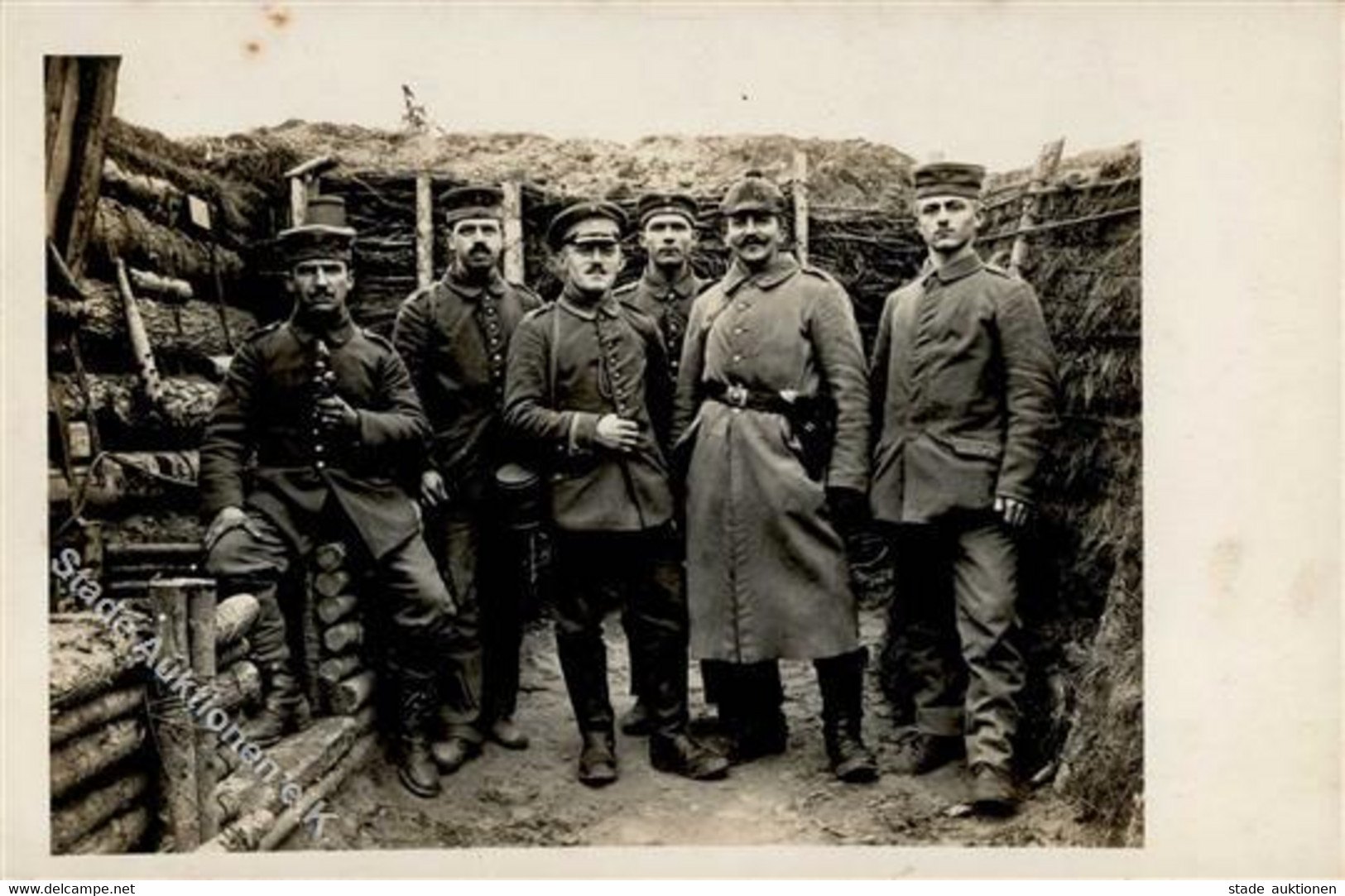 WK I Im Felde Grabenkeule Soldaten Foto-Karte I-II - Weltkrieg 1914-18