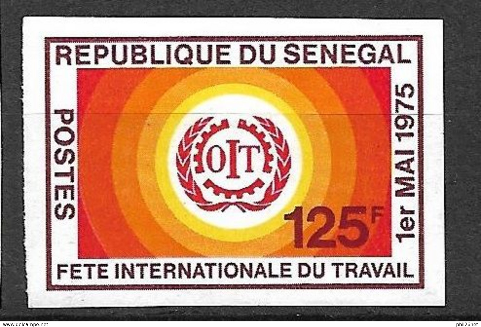 Sénégal   N° 411 Non Dentelé  OIT Fête Du Travail   Neuf * *    B/TB    - IAO