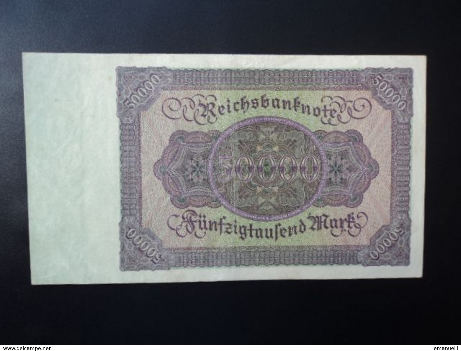 ALLEMAGNE * : 50 000 MARK   19.11.1922 (watermark Feuille De Chêne / Eichenlaubstreifen )     CA 78, ** / P 80       SUP - 50000 Mark