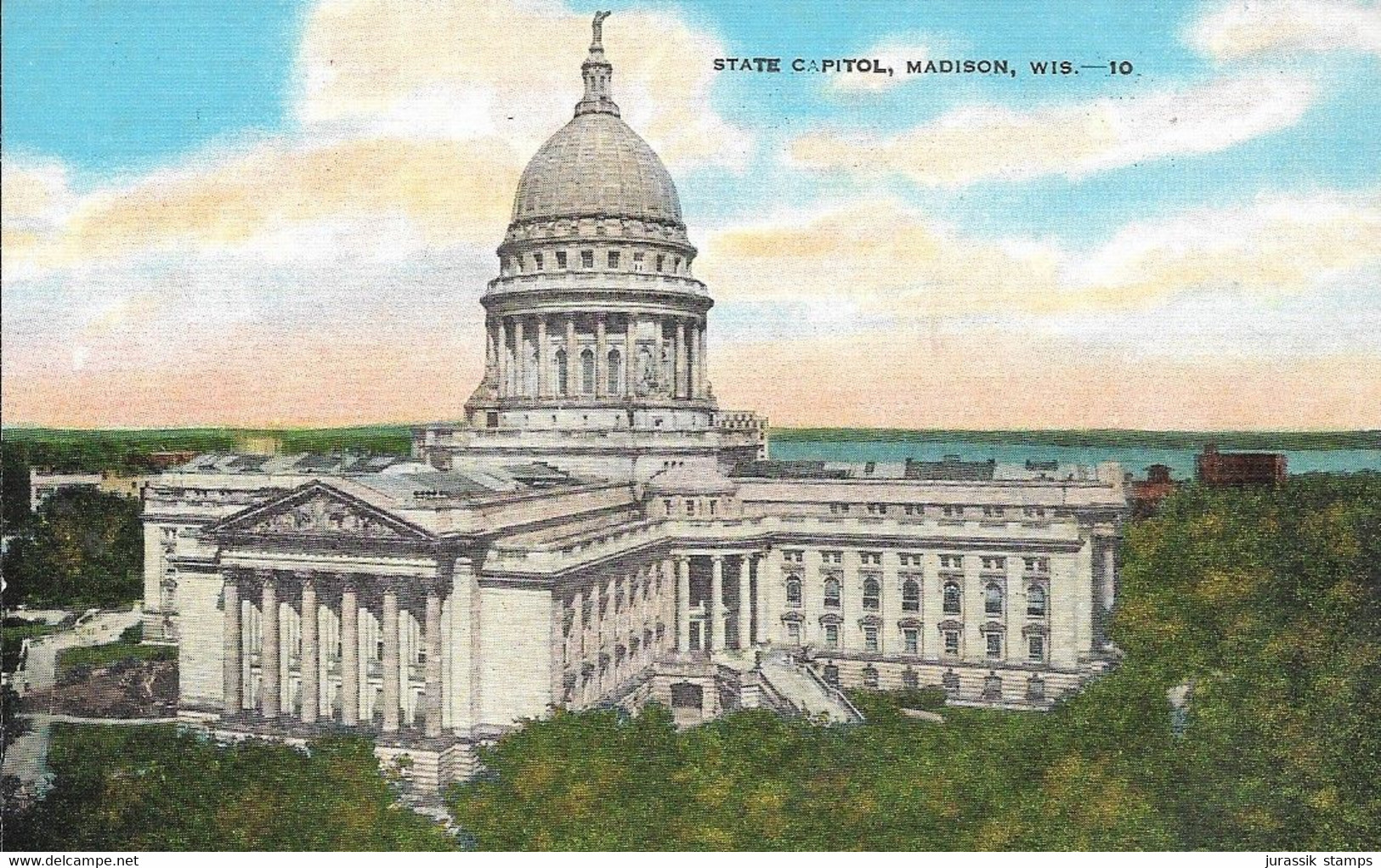 United States  - Wisconsin - Madison  - STATE CAPITOL POSTCARD - Madison