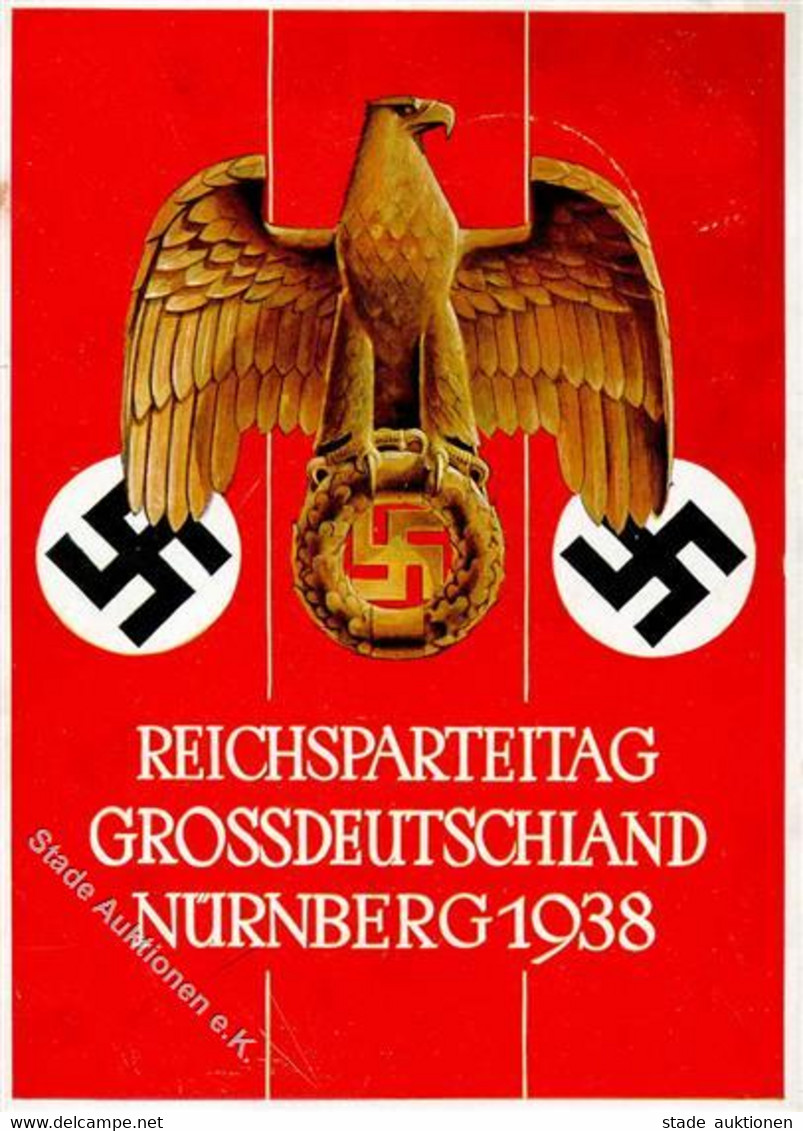 Reichsparteitag Nürnberg (8500) WK II 1938 I-II (leichter Stempeldurchdruck) - Guerra 1939-45