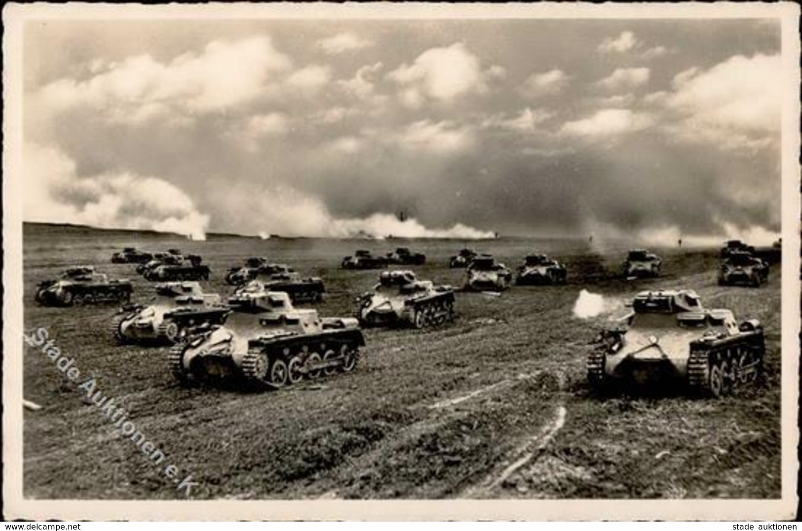 Panzer (WK II) Panzerkampfwagen Im Vorgehen Foto AK I-II Réservoir - Guerra 1939-45