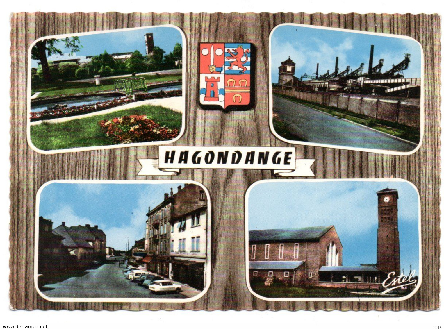 Hagondange - Parc Municipal - Hauts Fourneaux - Place Gare Et L'eglise - CPSM° - Hagondange