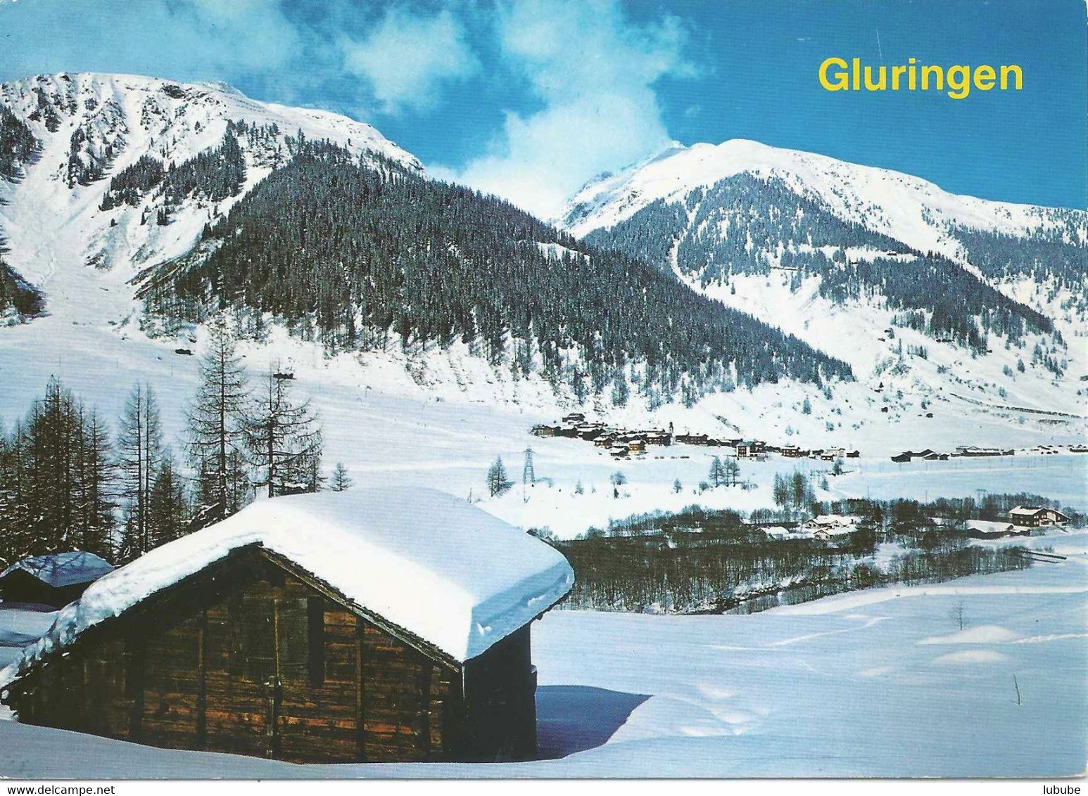 Gluringen - Winterpanorama             Ca. 1980 - Gluringen