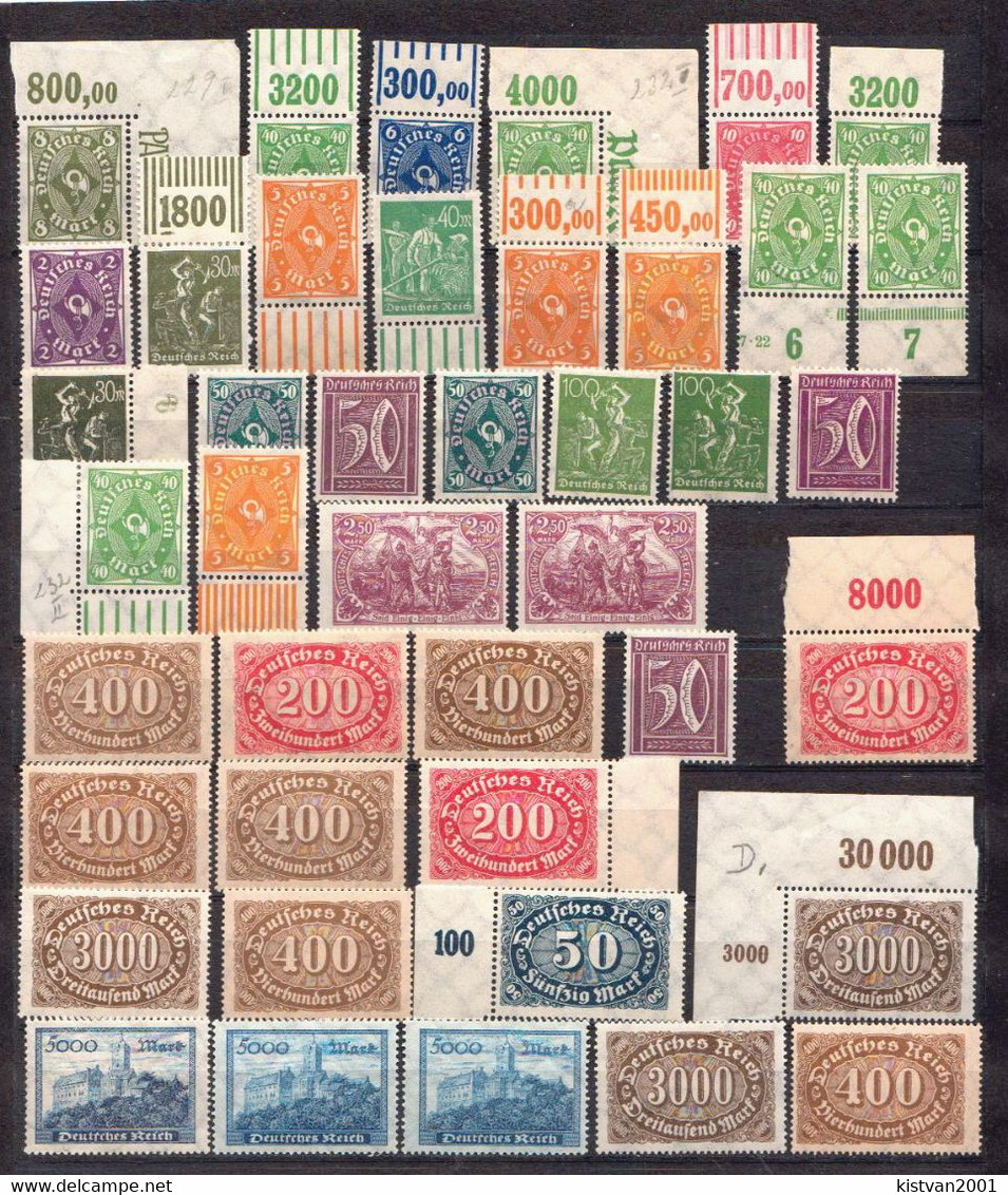 Germany 93 MNH Stamps, Interesting Corners - Neufs