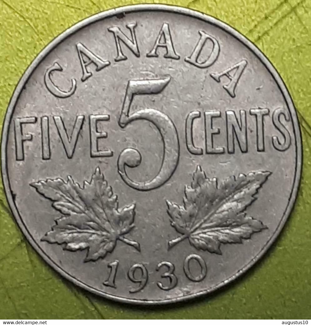 CANADA  5 CENTS  1930  KM 20 XF - Canada