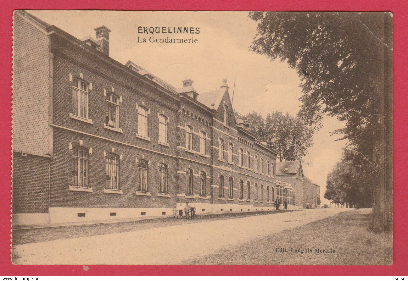 Erquelinnes - La Gendarmerie - 1912 ( Voir Verso ) - Erquelinnes