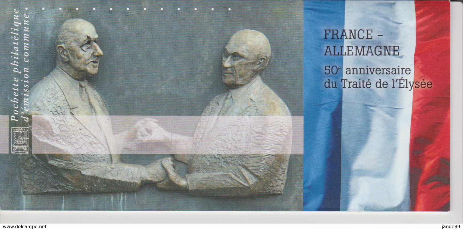 FRANCE - Emissions Communes FRANCE ALLEMAGNE ( Sans L'encart Contenant Les Timbres à L'intérieur ) Comme Neuf - De Gaulle (General)