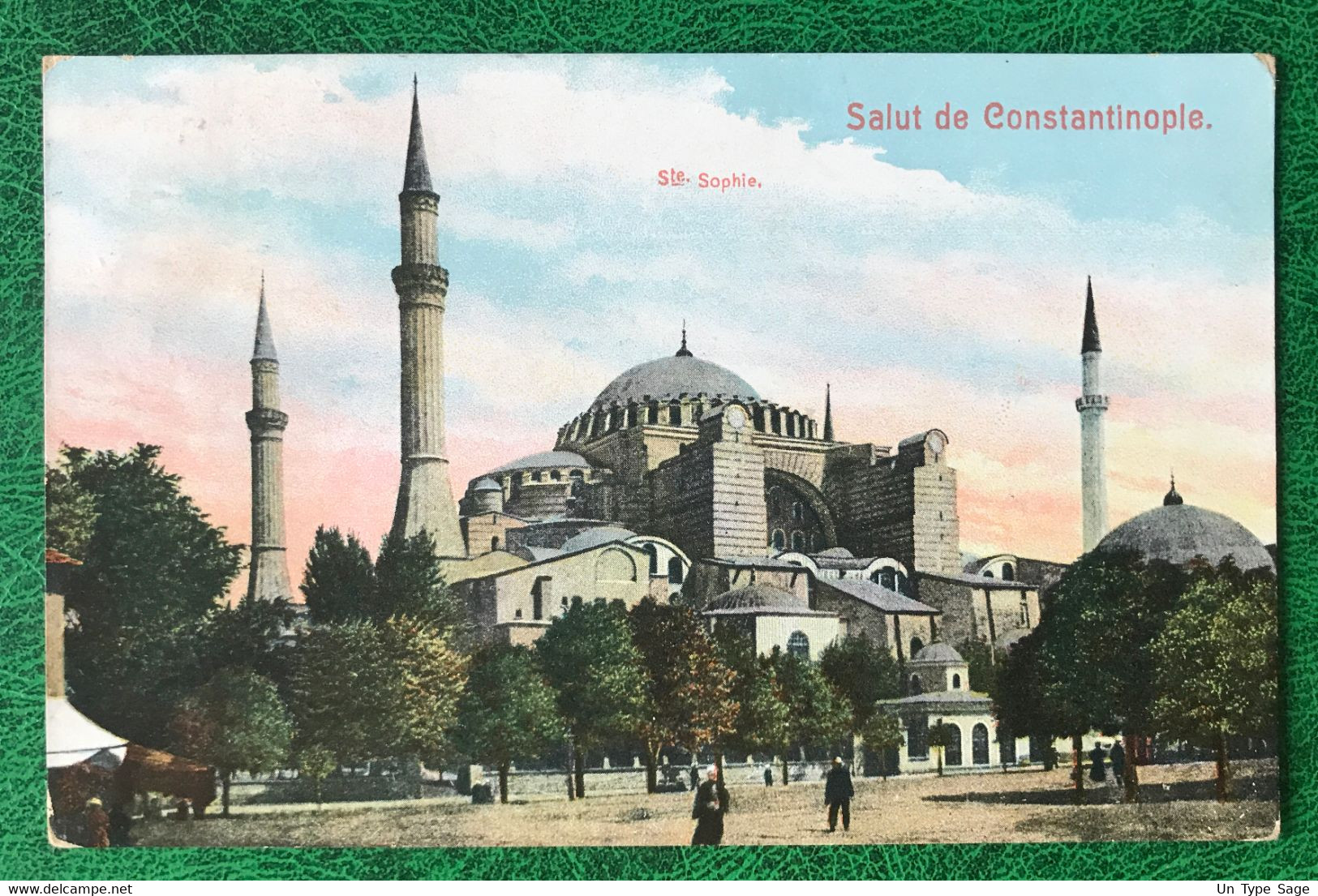 Levant N°13 (x2) Sur CPA, TAD Constantinople - Pera - Poste Française 16.5.1906 - (B329) - Storia Postale