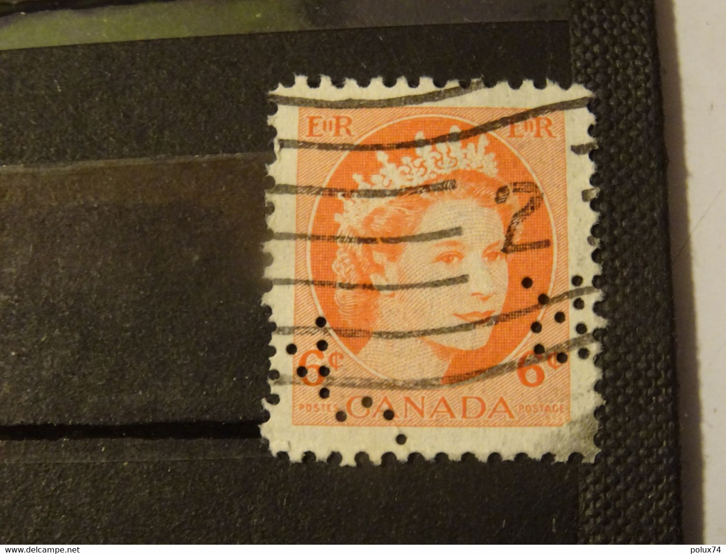 CANADA 1954 Perforé  Elizabeth II - Perfins