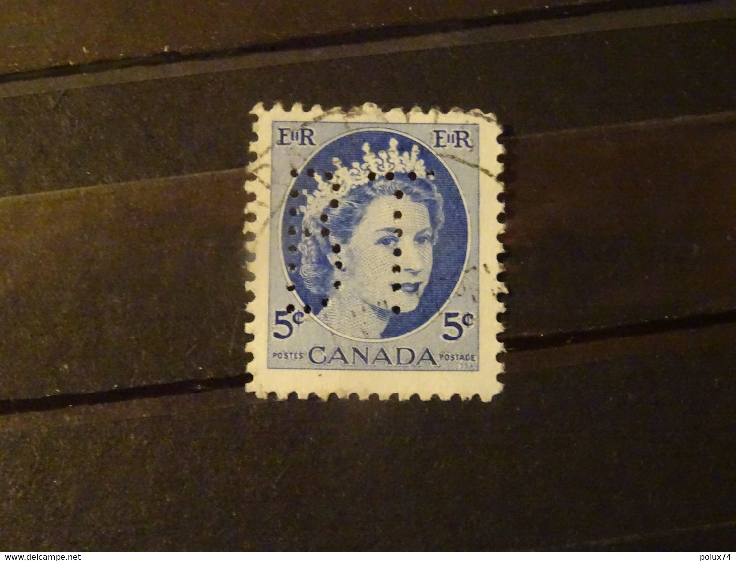 CANADA 1954 Perforé  Elizabeth II - Perforiert/Gezähnt