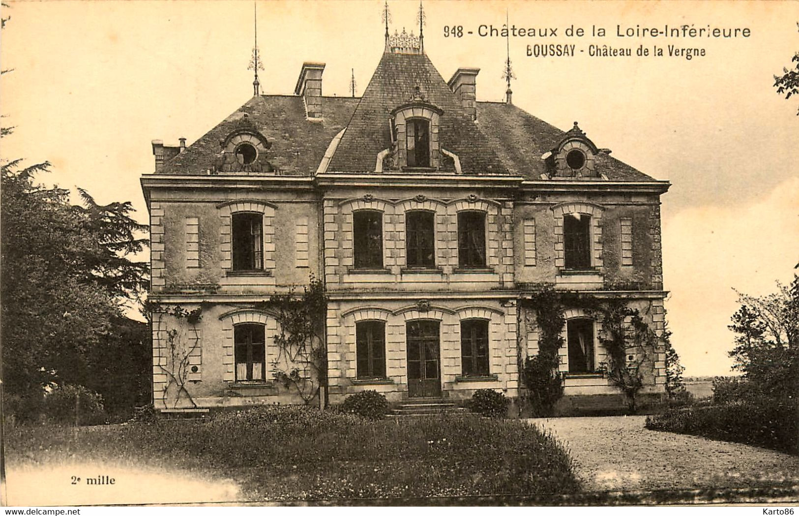 Boussay * Château De La Vergne * Châteaux De La Loire Inférieure N°948 - Boussay