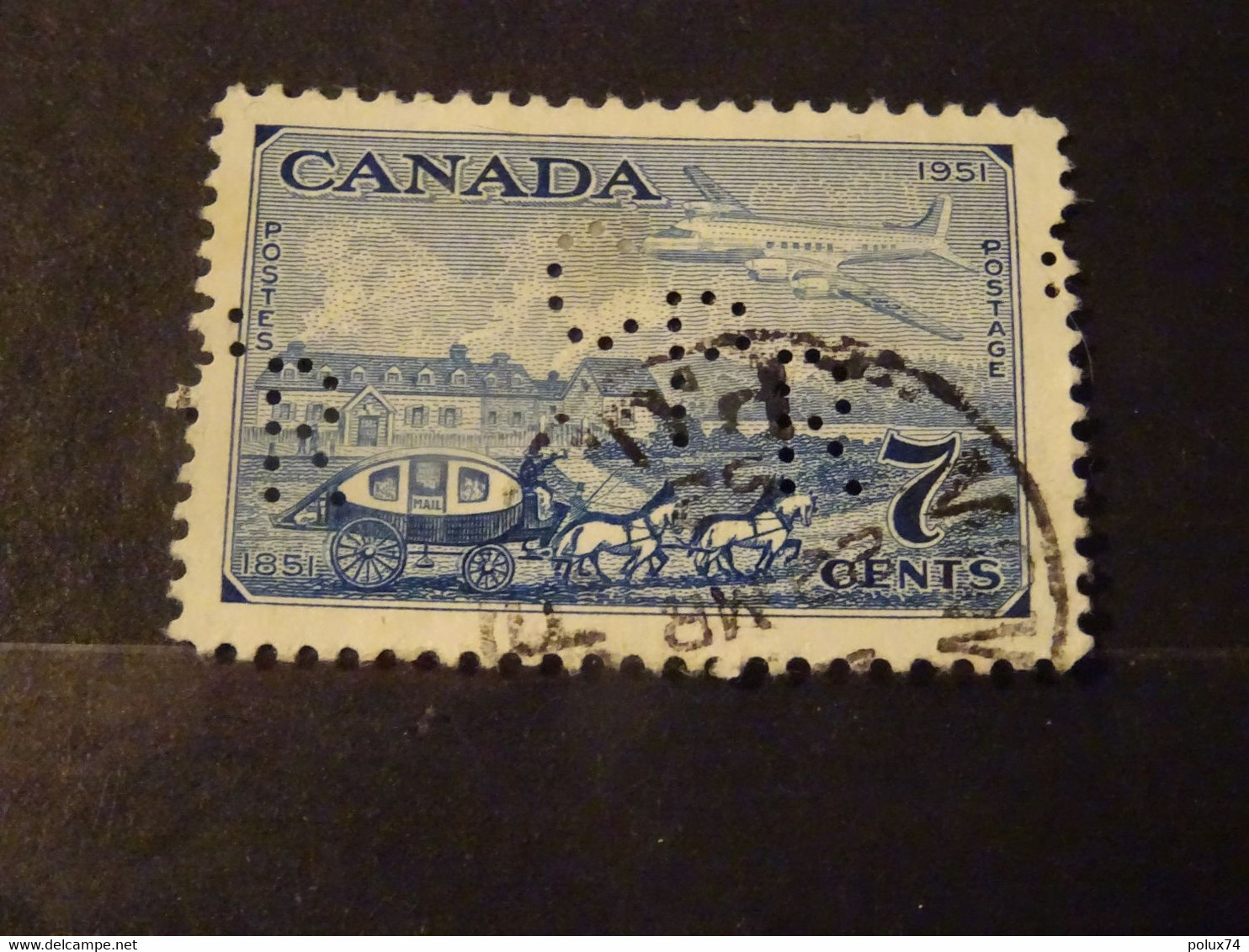 CANADA 1951  Perforé - Perfin