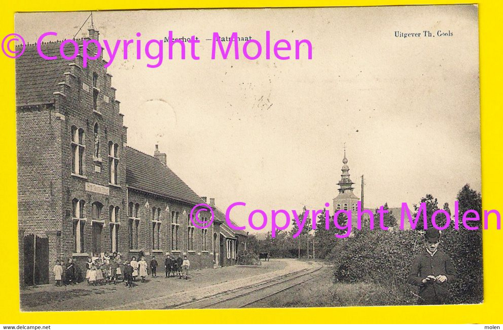 PATRONAAT MEERHOUT In 1909 School Zusters Van Het Heilig Graf Uitg Th Cools GILDENHUIS Spoorweg Tram-halte Tramway 4212 - Meerhout